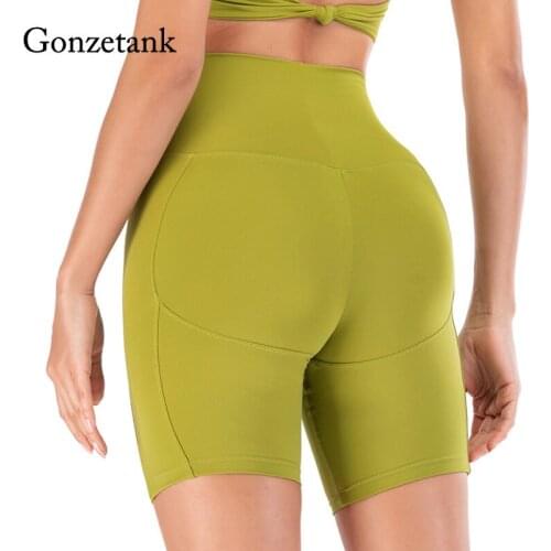 2021 Seamless Hip-lifting Fitness Shorts Women Tight-Fitting High-stretch Peach Yoga Running Five Points Tights Leggings