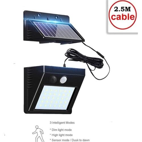 30 LED Solar Power Lamp PIR Motion Sensor Wall Light Outdoor Waterproof Energy Saving Street Garden Yard Security light indoor h