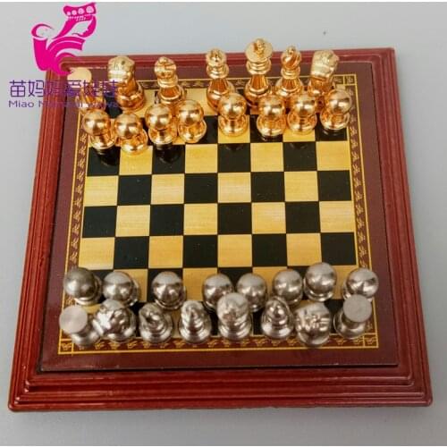 Dollhouse accessories Mini chess fun toys game fruit wine bottle for 1/12 1/8 BJD doll blythe doll accessories