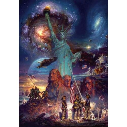 Diamond Embroidery USA Patriotic Day Memorial Diamond Painting Full sqaure or Round drill Cross stitch Home Decoration WG1936