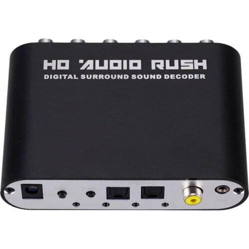 5.1 Channel Digital Converter Amplifier HD Player Analog DTS Audio Decoder Optical Surround Sound AC3 Portable Signal Coaxial