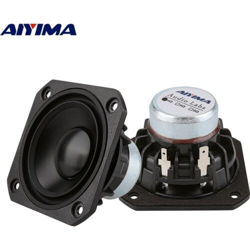 AIYIMA 2Pcs 2.5 Inch Full Range Speaker 4 8 Ohm 15W Audio Speakers Sound Column 25 Core Loudspeaker DIY Home Theater