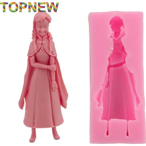 DIY 3D princess Cake Chocolate Silicone Moulds Fondant Sugar Jelly Jello Ice Soap Molds Kitchen Accessories Sugarcraft C1838