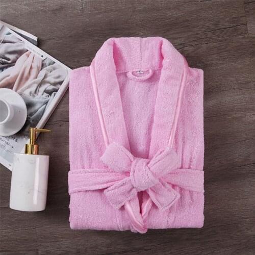 Bathrobe Women 100% Cotton Bridesmaid Unisex Robe Bath Robe For Women Soft Highly Absorbent Robe Females Casual Home Bathrobe