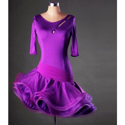 Customize Latin dance costume sexy latin dance dress women latin dance competition performance dresses L052