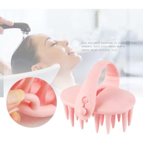 Mythus Soft Silicone Shampoo Brush Head Massaging Comb Washing Body Shower Hair Scalp Massager Wide Tooth Shampoo Massage Brush