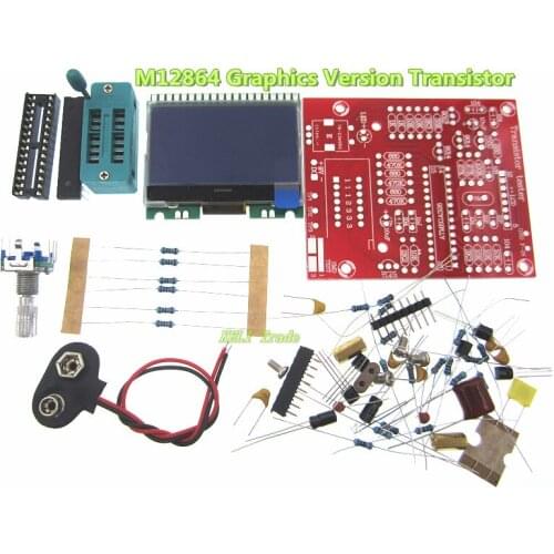 DIY M12864 Graphics Version Transistor Tester Kit LCR ESR PWM