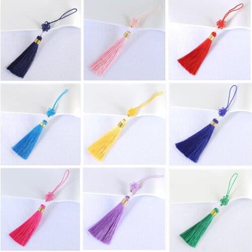 New Fashion Creativity DIY Jewelry Accessories Chinese Knot Tassel Car Bag Pendant Multicolor Handmade Trendy Gifts Wholesale