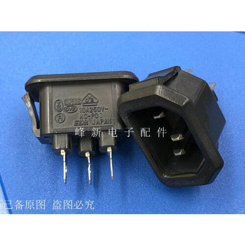 Original new 100% AC-P03 Pin-shaped card socket AC power socket Pin-shaped socket connector 10A250V 3pin