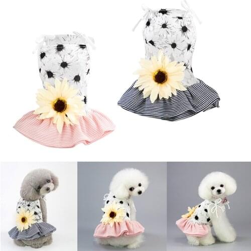 2 x Comfortable Dog Tutu Dress Pet Wedding Clothes Shirts Suitable for Small Animals Puppy Dog Cat Kitten - Size S