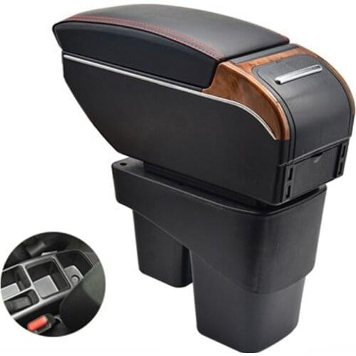 Arm Rest For Honda Fit Jazz 3rd generation Armrest Box Center console central Store content box with cup holder USB interface