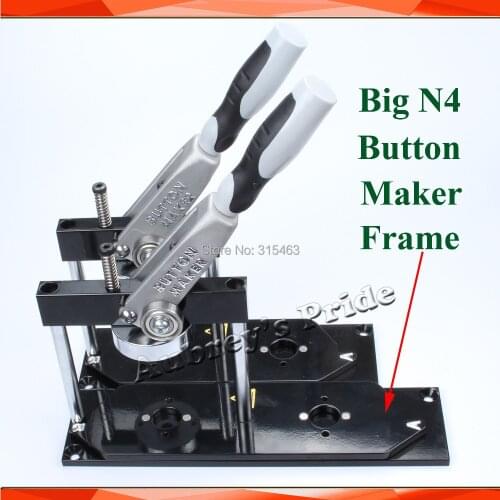 Pro N4 Bigger Size All Steel Button Maker Rack Frame Without Interchangeable Mould for All Big Size We have