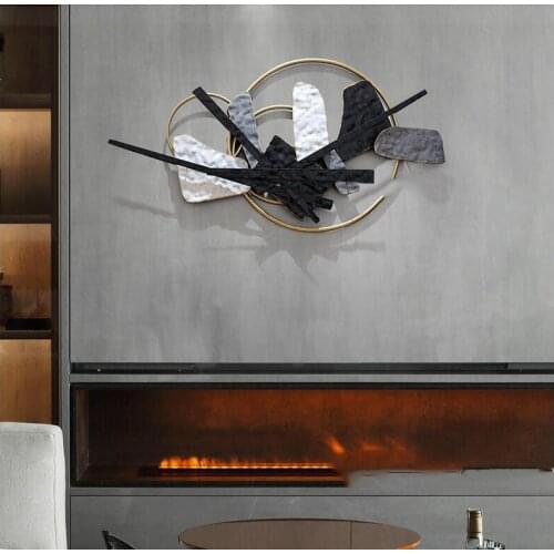 SIMPLE MODERN LUXURY WROUGHT IRON WALL HANGINGS HOME LIVINGROOM WALL STICKER DECORATION HOTEL HALL CORRIDOR WALL MURAL CRAFTS