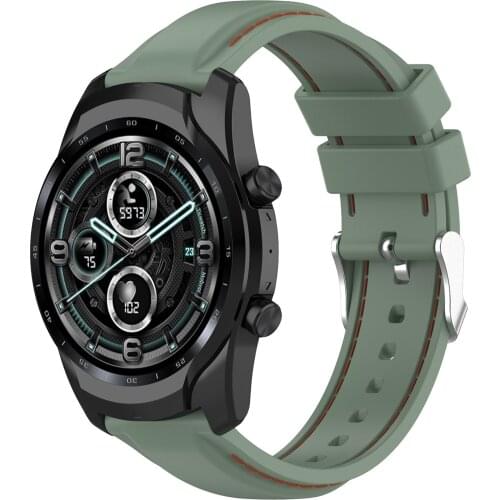 22mm Width Watch Band Wrist Strap For Ticwatch Pro3 For Pro3 LTE Intelligent Wearable Accessories LTE Silicone Watch Strap