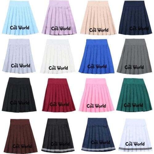 S-XXL 17 Solid Colors Girls Summer High Waist Safety Pants Pleated Skirts Womens Dress For JK School Uniform Students Cloths