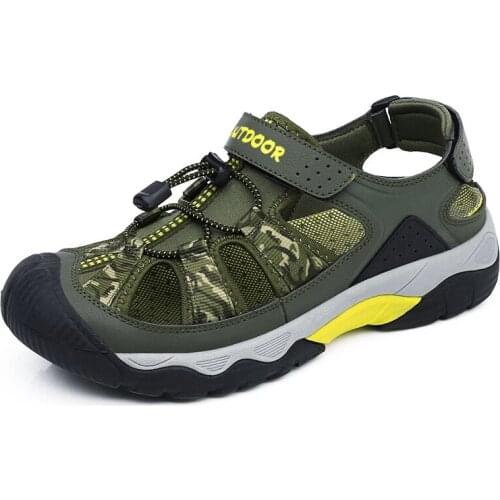 Summer Outdoor Sandals Big Size Men Beach Sandals Outdoor Walking Trekking Beach Shoes Breathable Men Hiking Sandals Shoes