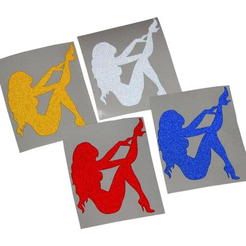 Reflective Vinyl Decal Sticker Self-adhesive Sexy Beauty 55mmx73mm