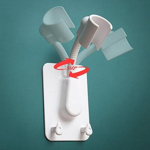 Universal Shower Bracket Holder Color Plastic Shower Head Stand Holder Wall-Sticky Bath Rack Batheroom Holder