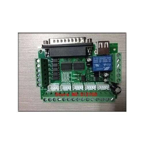 2PCS High Quality Upgraded 5 Axis Interface Adapter Breakout Board For Stepper Motor Driver Mach3