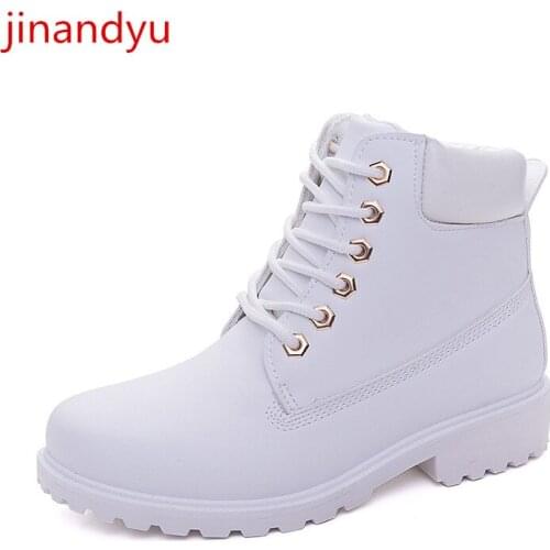 Plus Size 43 Platform Shoes Leather Ankle Boots for Women Fashion Comfy Fall Winter Shoes Plattforms Short Pink Boots Femme Cuir