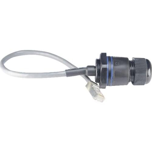 CAT 5e shielded waterproof RJ45 M25 connector with cable m25 rj45 network socket 100pcs