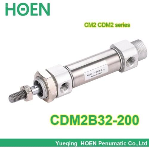 CDM2B32-200 SMC type cylinder CM2 CDM2 series 32mm Bore 200mm Stroke Mini Pneumatic Air Cylinders 32-200mm with high quality