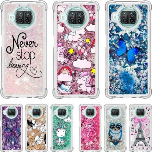 Mi 10T Lite Case For Xiaomi Mi 10T Lite 5G Cover Quicksand Phone Case on For Xiaomi Mi 10T Pro Mi10T 10 T Lite Liquid Soft Cases