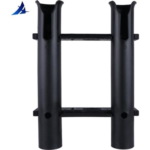 Black 2 hole quick disassembly rod holders portable anticorrosive fishing rack holders rests boat accessories marine