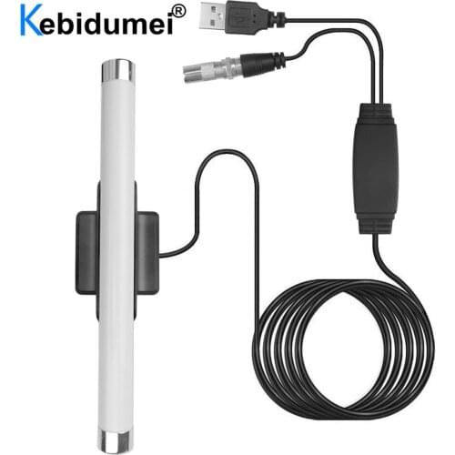 Digital TV Antenna Build-In Amplifier Signal Booster 4K Antenna 36dB Digital Indoor HDTV 1080P Antenna LED Light Design