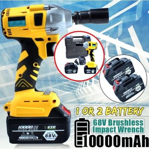 Cordless Burshless Electric Wrench Impact Socket Wrench 88VF 320Nm Li Battery Hand Drill Installation Power Tools