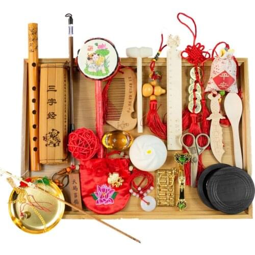 Babies' Weekly Catch Supplies Chinese Old Age New Props Catch Suits Male And Female Baby Toys Chinese Finger Trap Medical Care