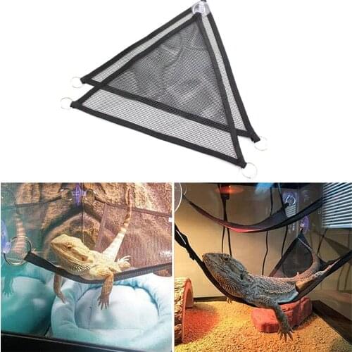 Reptile Hammock Mesh Sleeping Bed Play Toys Oxford Fabric Swing Climb Products for Snake Lizard Supplies Decoration