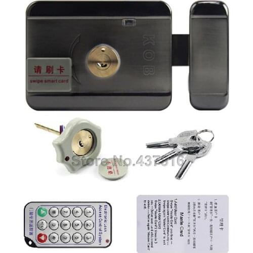 Intelligent Door Lock Swipe Card Integrated Lock Remote Electric Lock Double-sided Swipe Card and Unlock Double-head Lock