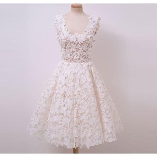 Cocktail Dresses Robe Flowers elegant party 2019 Short Vestidos Homecoming Dress