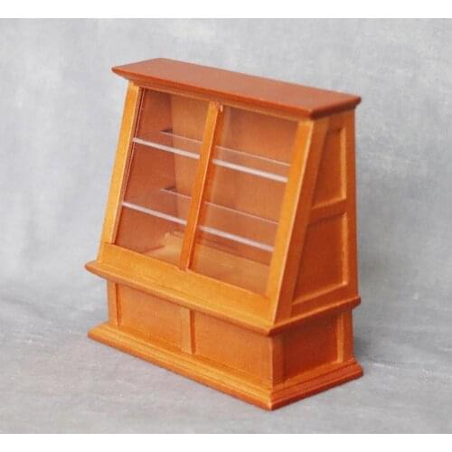 1/12 Scale Miniature Doll House Furniture Store Food Cake Shelf Display Cabinet perfect gifts for children birthday
