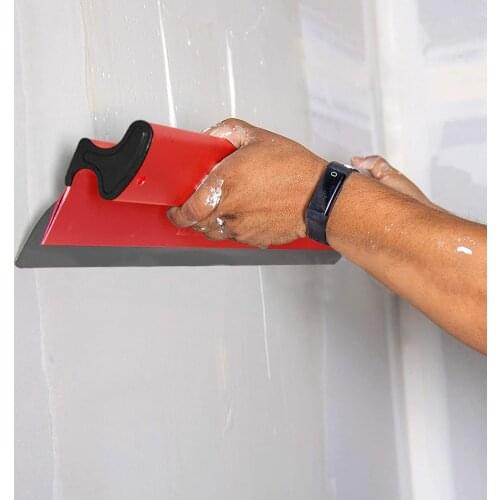 Wall Tools Red SPATULAS 10"16"" Skimming rigid plastic brackets Spatula Blade Plasterers Rule Trowel for Drywalls Tape & Join