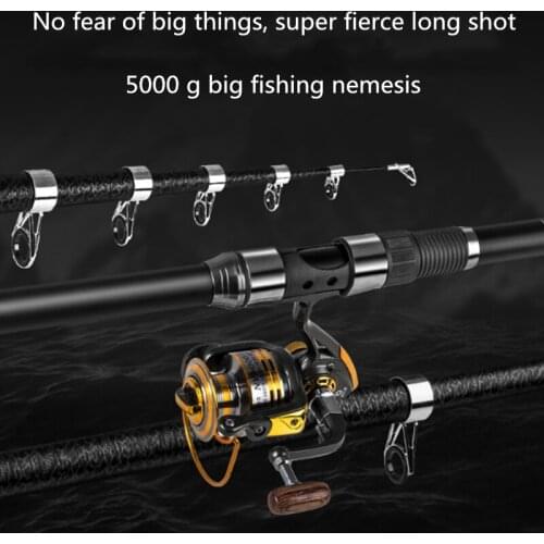New telescopic portable rotating fishing rod 2.1-3.6M fishing rod travel fishing rod carbon fiber high quality fishing gear