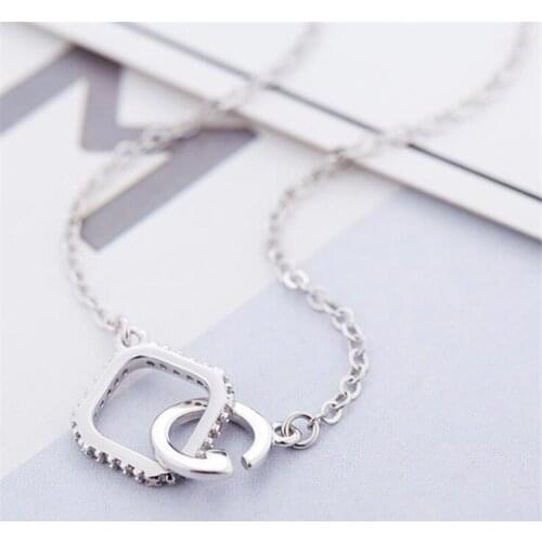 Simple Geometric Pendant Necklace Fashion Womens Clavicle Chain Accessories Elegant Wedding Party Jewelry