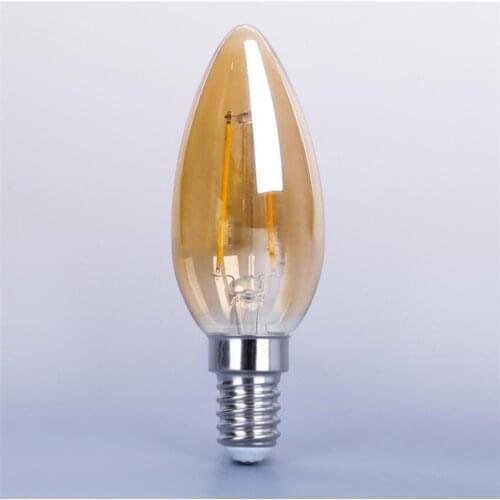 YANG MIN Free Shipping E14 Base Dimmable C35 Led Filament Light Replacement Incandescent and Led Bulb