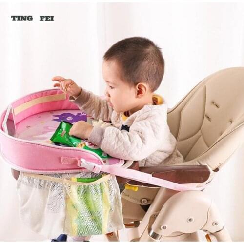 Waterproof Dining Drink Table Fence for Kids Car Seat Baby Car Tray Plates Portable Child Cartoon Toy Holder Storage Baby Fence