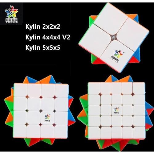 Yuxin Kylin 2x2x2 4x4x4 5x5x5 Magic Cubes Speed Zhisheng SPeed Magic cubes Speed-cube Educational Puzzle Toys for Children Gifts
