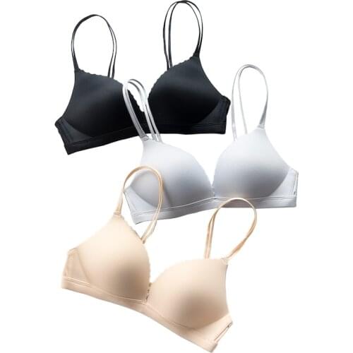 Sexy Lingerie Seamless Women Bra Comfortable Breathable Underwear Wireless Thin Girl Brassiere Push Up Adjusted Bralette