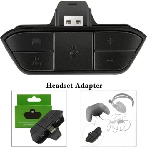 Headset Adapter Stereo Headset Audio Adapter Headphone Converter Compatible with Microsoft Xbox One Wireless Game Controller