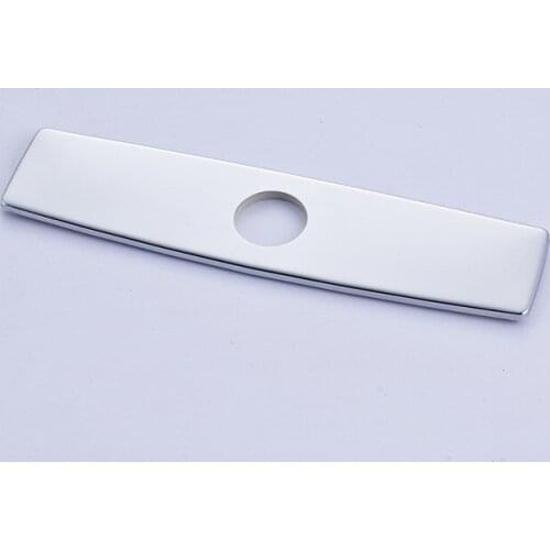 Free Shipping Chrome Polished 10 Inch Cover Plate Kitchen & Basin Faucet Decoration Cap For 3 Holes