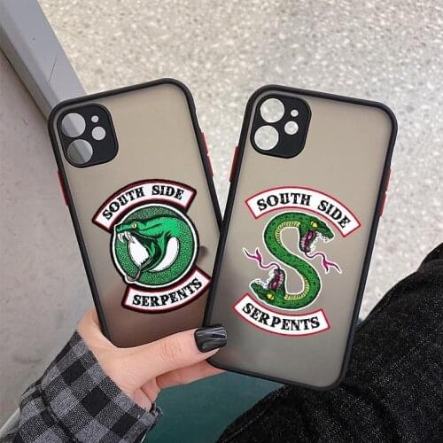 Riverdale TV Show southside POPS color Phone Case For iPhone 12 11 Pro Max SE 2020 XR 6s 8 7 Plus XS Max Clear Matte Hard Cover