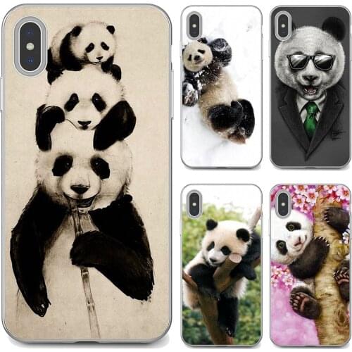 Cell Phone Case Cover For Huawei Nova 2 2i 3 3i Y3 Y5 Y6 Y7 Y9 Prime 2015 2016 2017 2018 2019 Watercolor-Panda-Cartoon-Animal