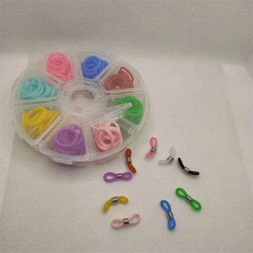 2400 Pcs/30box Color O-Ring Silicone Glasses Ring Anti-Skid Sealing Ring Kit Diy Jewelry Making Sunglasses Connectors Wholesales