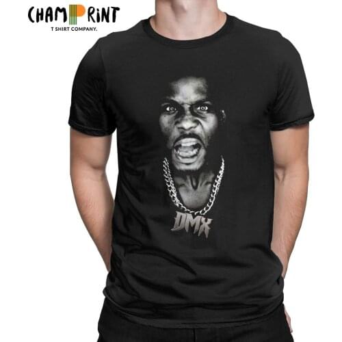 Dmx Rip Rapper Hip Hop 90s T Shirt Men Pure Cotton Awesome T-Shirt Crewneck Tees Short Sleeve Clothing Plus Size