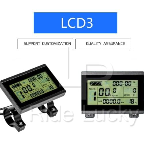 Electric Bicycles 36V 48V 60V Intelligent KT LCD3 Display Ebike LCD Bike Control Panel Waterproof Option