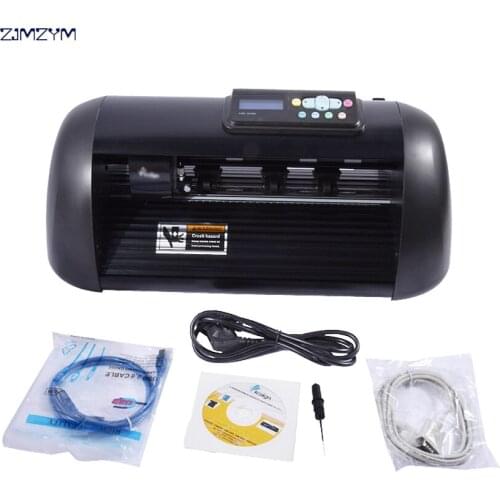 Red dot contour step motor vinyl cutting plotter 90W 415mm Usb flatbed plotter cutter Model HW330 Cut Length 20000mm